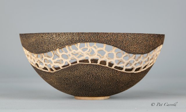 Helen Bailey Woodturning: Textured Wave